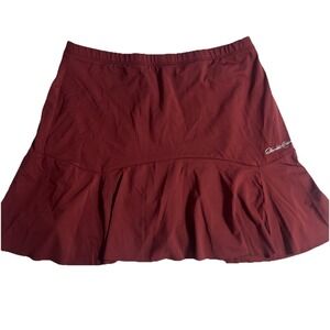 Denise Cronwall Tennis Rust Golf Skirt Skort Women's Size Medium Activewear